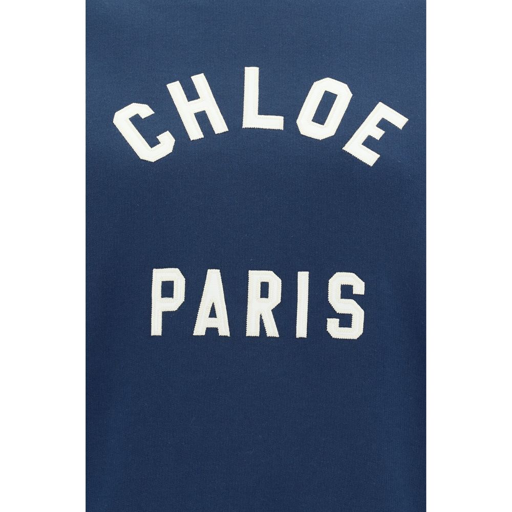 Chloé - Blue Cotton Sweatshirt