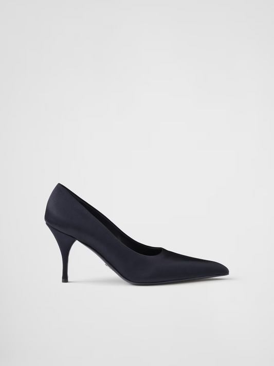 Prada – Blue Satin Pumps