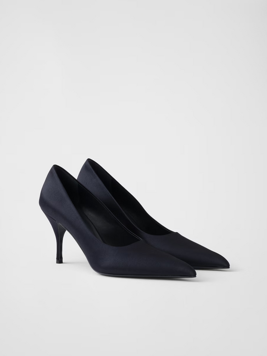 Prada – Blue Satin Pumps