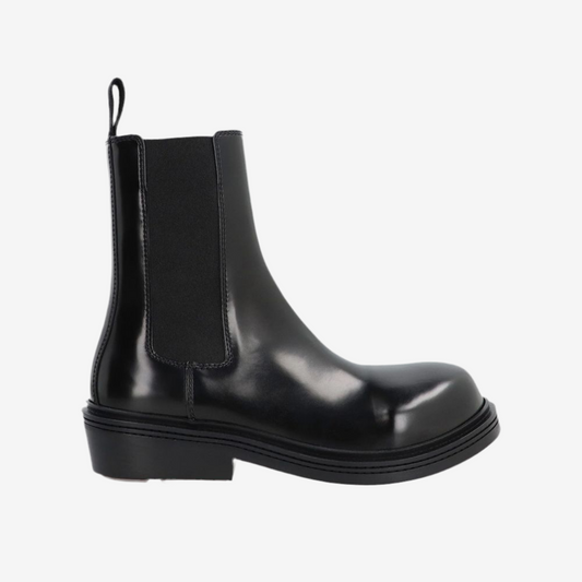 Bottega Veneta – Fireman Leather Ankle Boots