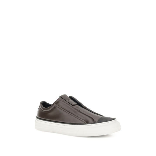 Brunello Cucinelli – Slip-On Leather Sneakers