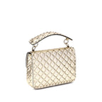 Valentino Garavani – Gold Rockstud Spike Medium Quilted Shoulder Bag