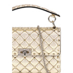 Valentino Garavani – Gold Rockstud Spike Medium Quilted Shoulder Bag