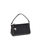 Valentino Garavani– Rockstud Zip-Up Leather Shoulder Bag