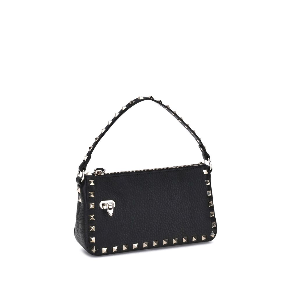 Valentino Garavani– Rockstud Zip-Up Leather Shoulder Bag