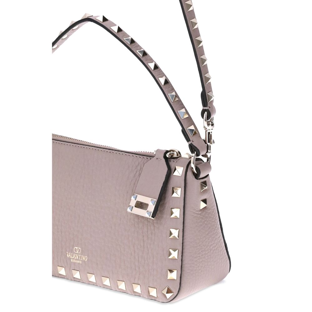 Valentino Garavani – Rockstud Zip-Up Leather Shoulder Bag