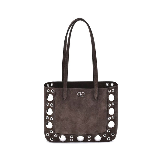 Valentino Garavani – Nellcôte Suede Tote Bag in Brown