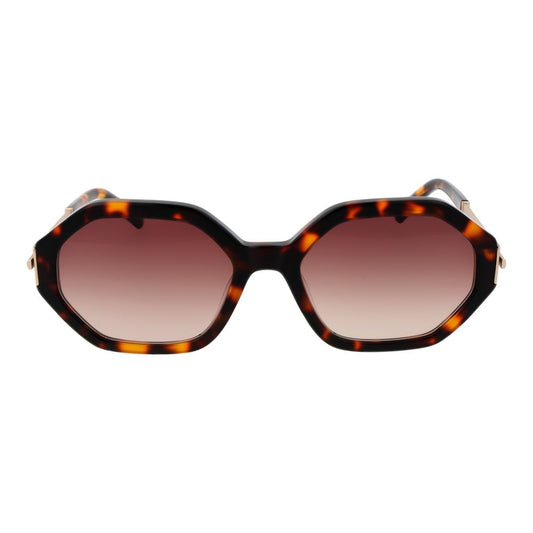 Sandro – Brown Oval Gradient Sunglasses