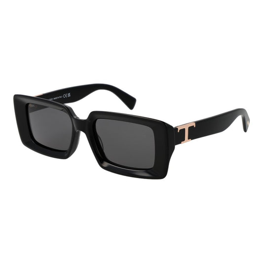 Tod’s – Black Rectangle Full-Rim Sunglasses