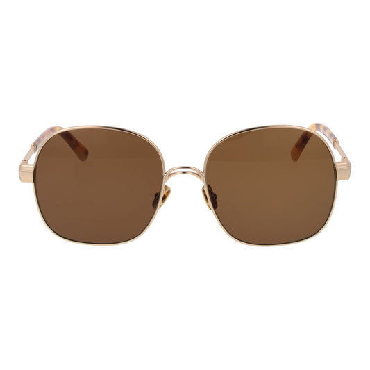 Sandro – Gold Round Sunglasses