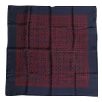 Dolce & Gabbana - Red Blue Printed Silk Square Men Foulard Scarf