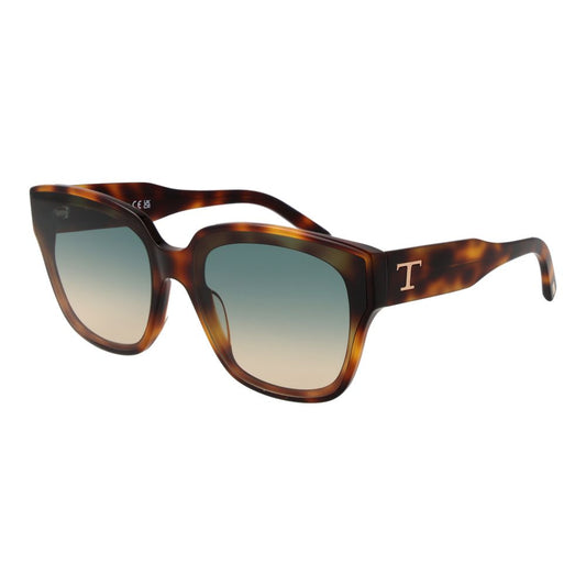 Tod’s – Brown Rectangle Full-Rim Sunglasses