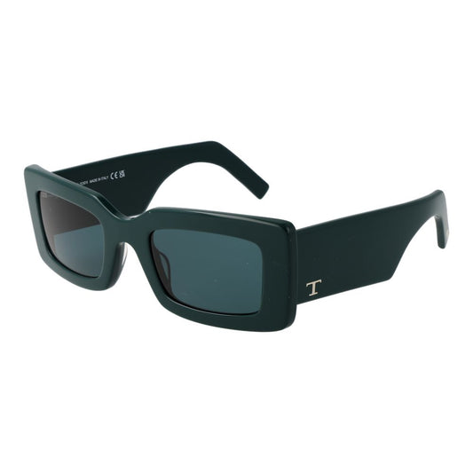 Tod’s – Green Rectangle Full-Rim Sunglasses