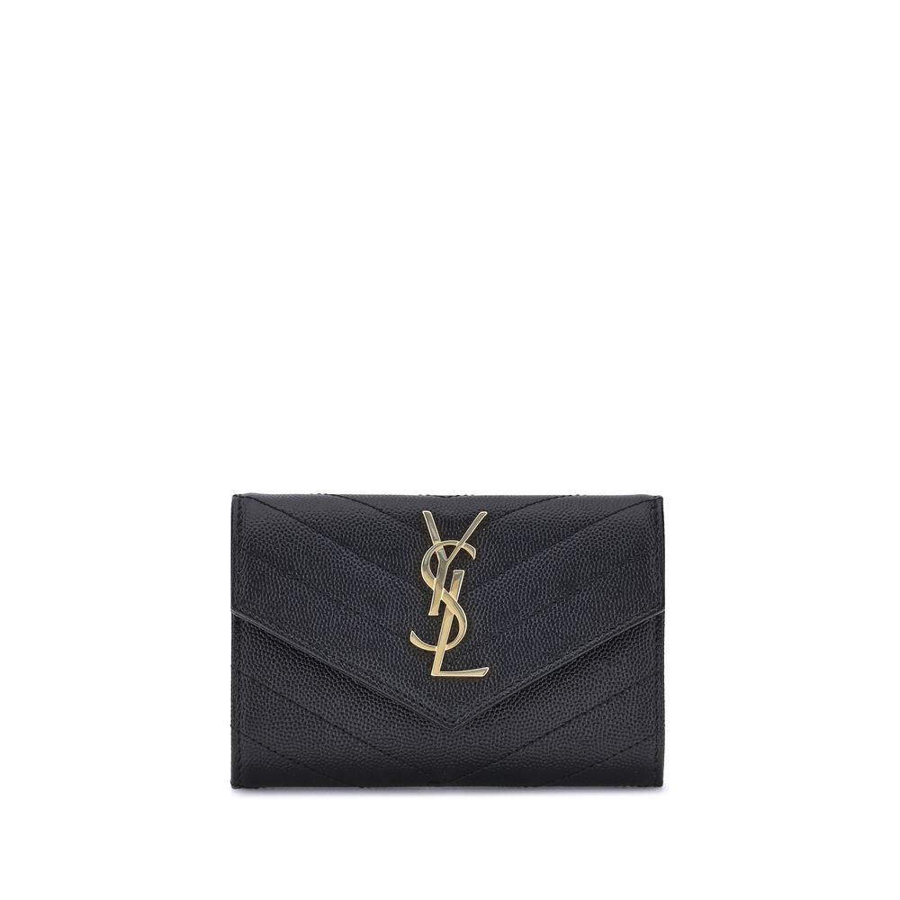 Saint Laurent – Black Leather Wallet