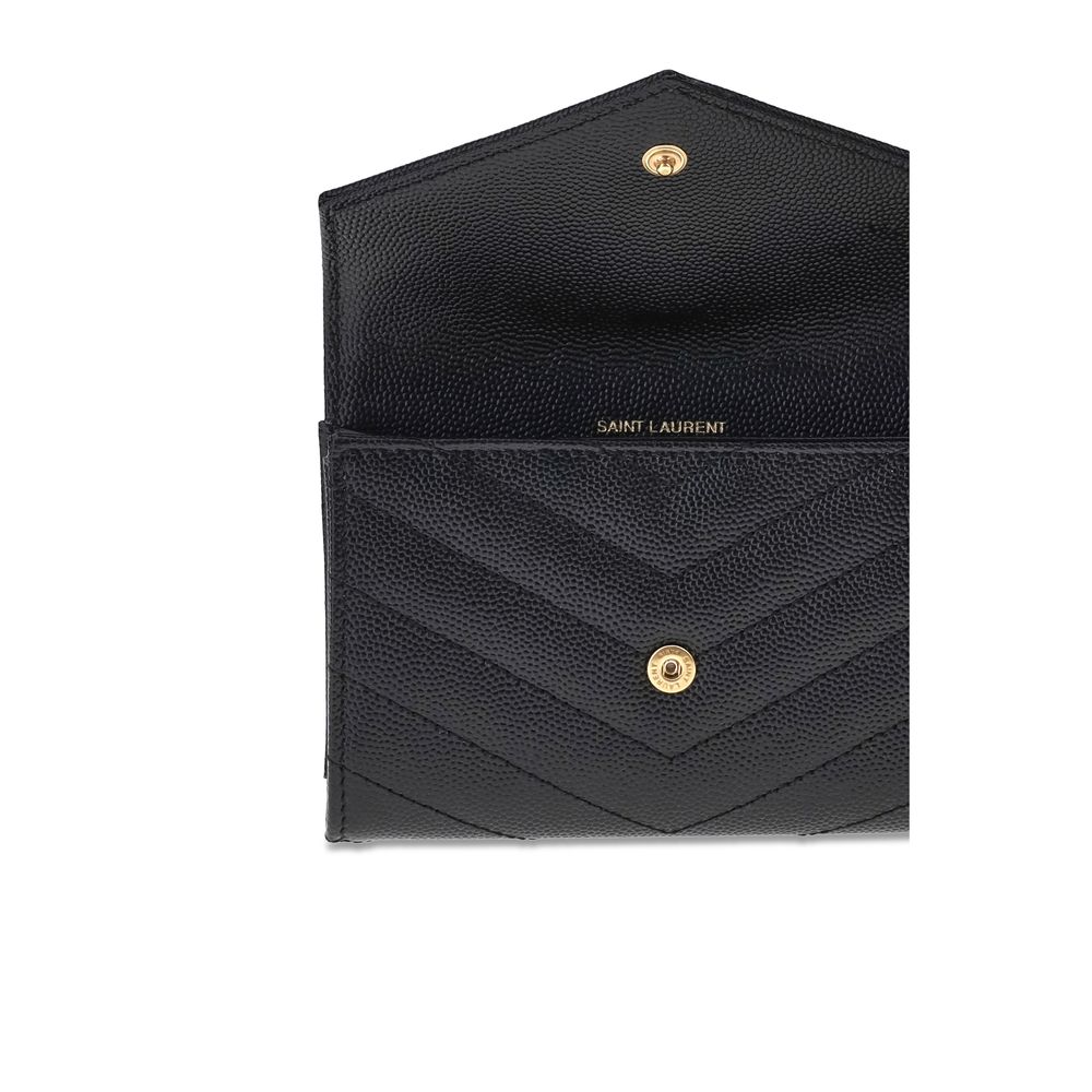 Saint Laurent – Black Leather Wallet