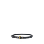 Saint Laurent – Cassandre Slim Leather Belt