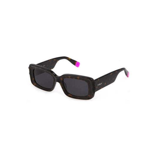 Furla – Brown Plastic Rectangular Sunglasses