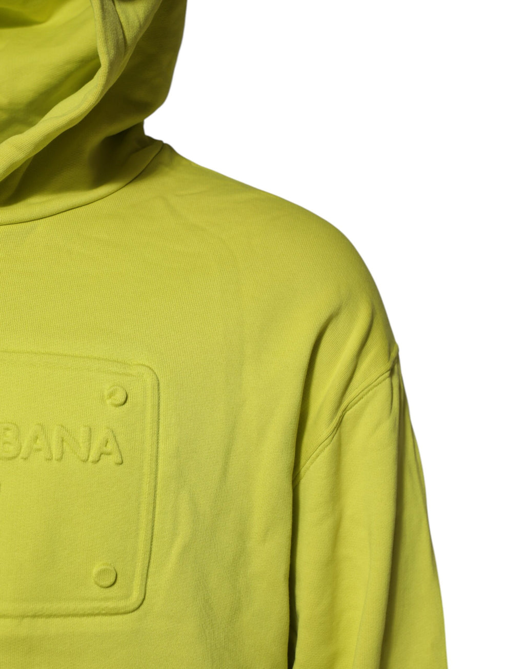Dolce & Gabbana - Green Cotton Hooded Logo Sweatshirt Sweater