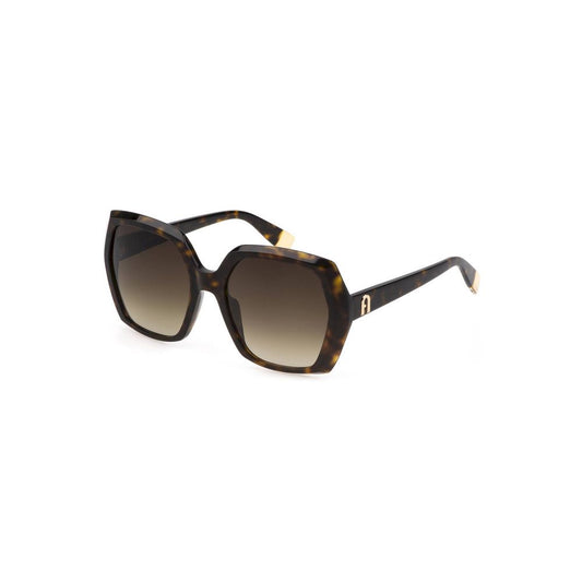 Furla – Brown Square Acetate Sunglasses