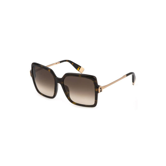 Furla – Brown Oversized Acetate Sunglasses