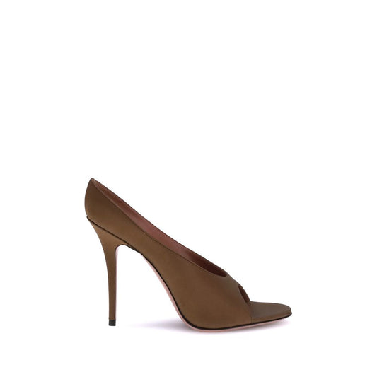 Amina Muaddi – Anok Satin Sandals