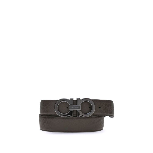 Salvatore Ferragamo – Reversible Gancini Leather Belt
