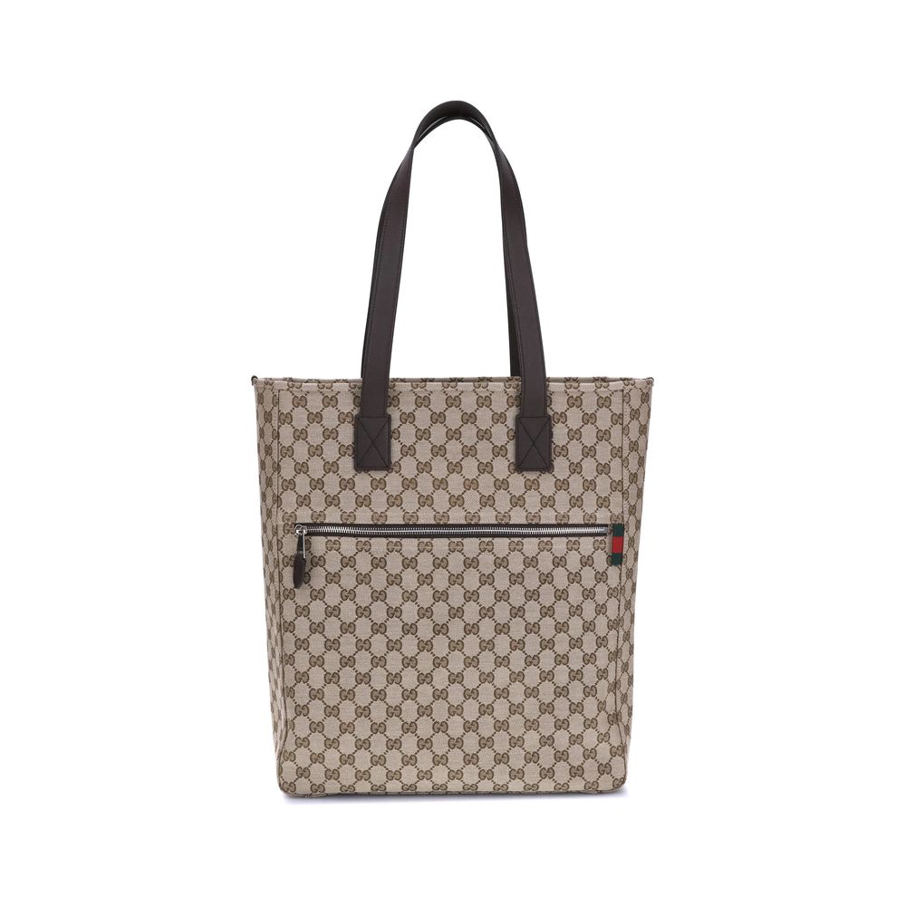 Gucci – GG Canvas Tote Bag with Web Detail