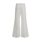Chloé - White Cotton Flared Pants
