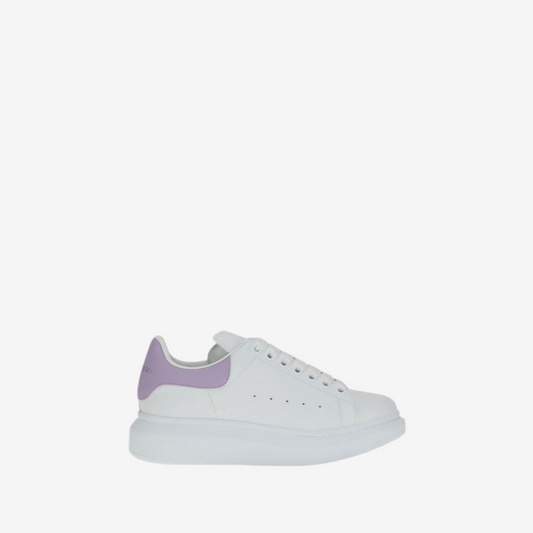 Alexander McQueen – White Oversize Sneakers with Purple Heel