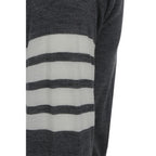 Thom Browne - Gray Fleece Wool Cardigan