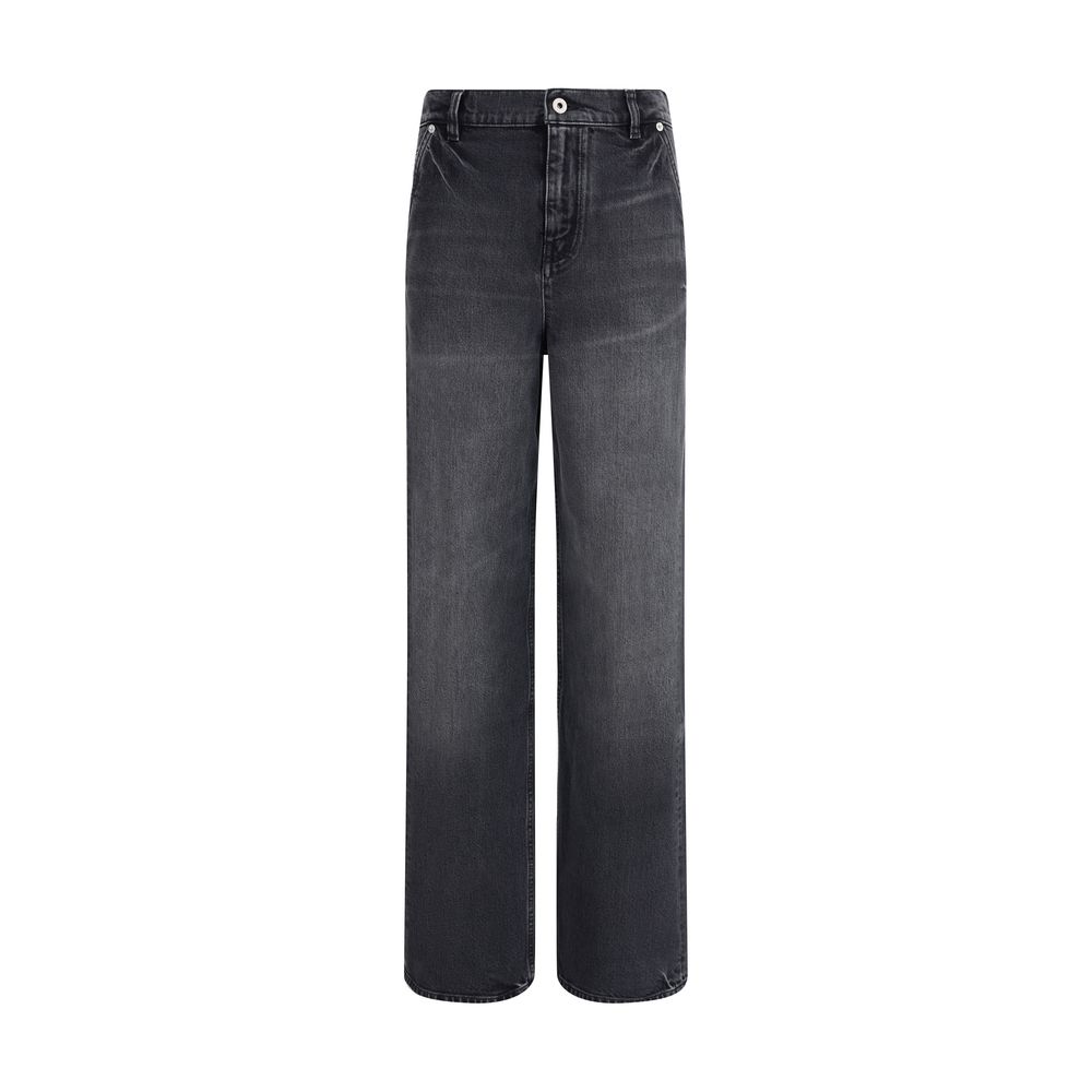 Kenzo - Black Cotton Straight-Leg Jeans