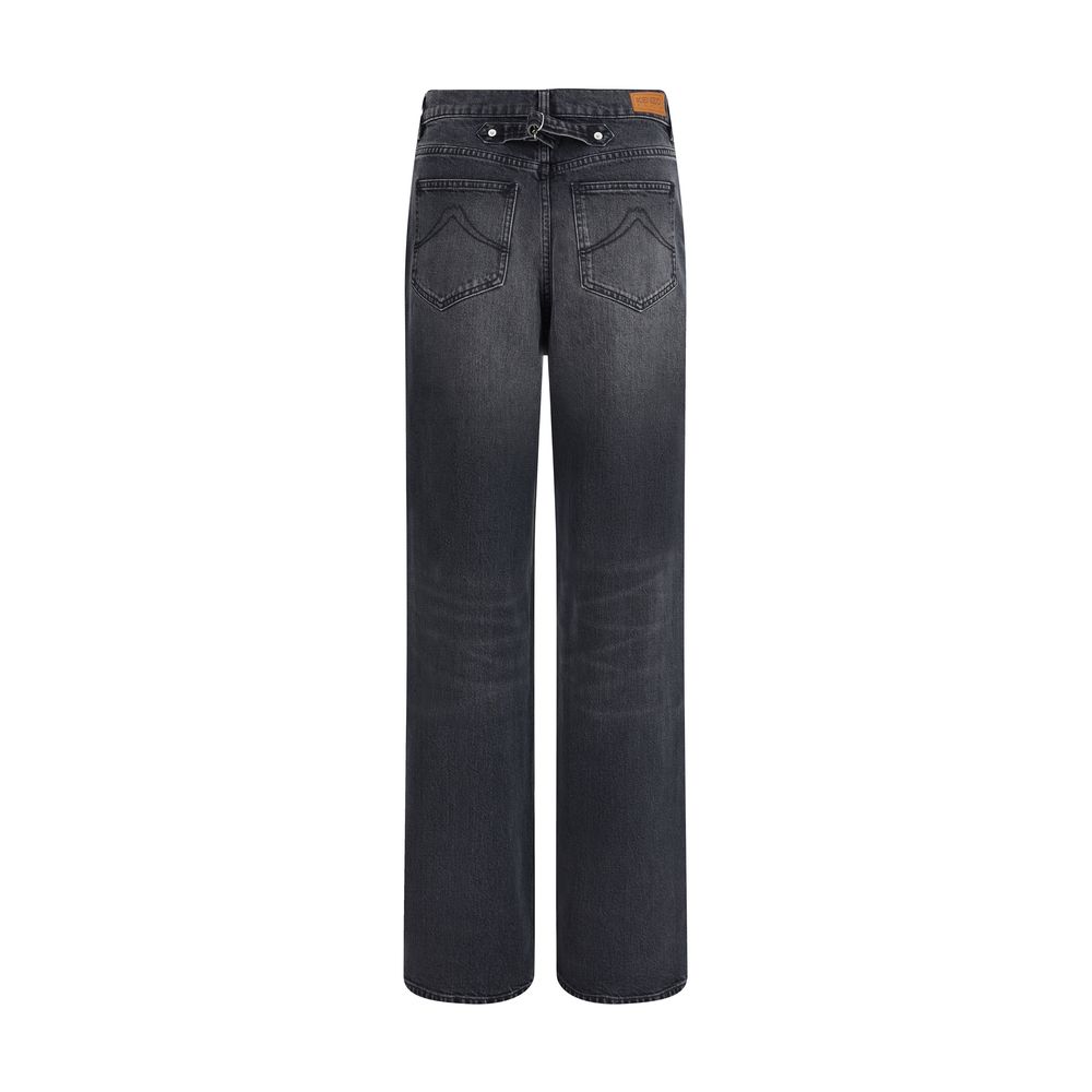 Kenzo - Black Cotton Straight-Leg Jeans