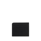 Maison Margiela – Grained Leather Card Holder in Black