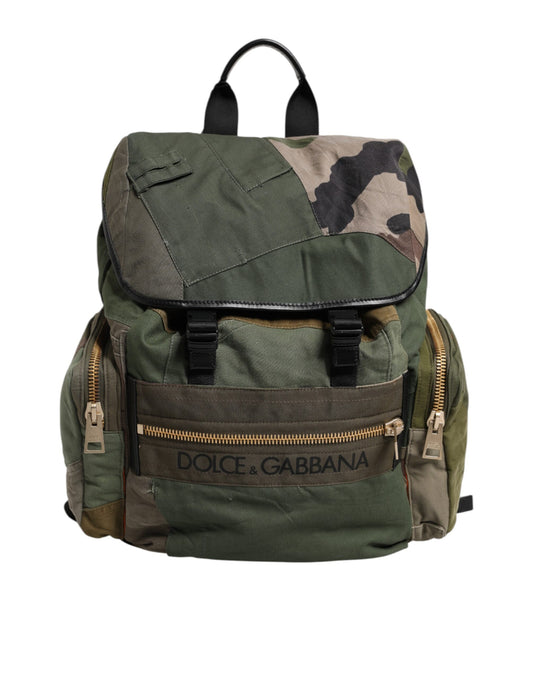 Dolce & Gabbana – Military Green Patchwork Rucksack
