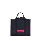 Thom Browne – Leather Tool Tote Bag in Navy