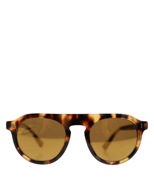 Dolce & Gabbana – Brown Leopard Print Acetate Sunglasses