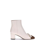 Valentino Garavani - Cream Goatskin Ankle Boots