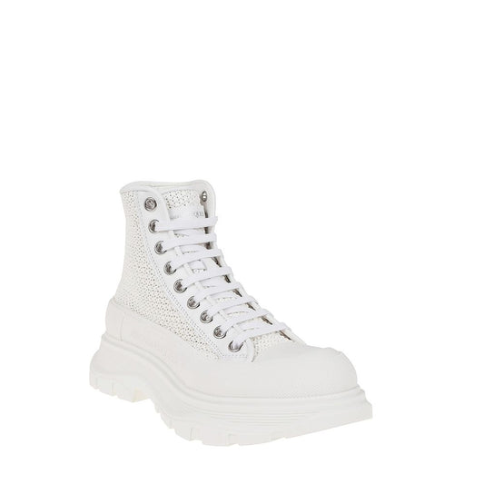 Alexander McQueen – Tread Slick Raffia High-Top Sneakers