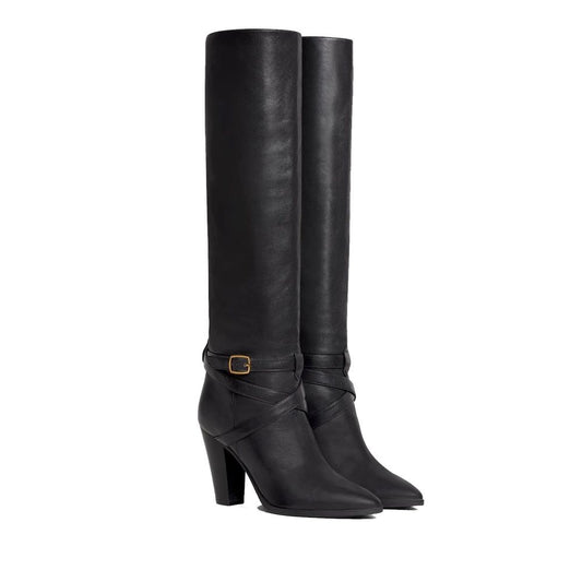Celine – Wiltern Black Leather Knee Boots