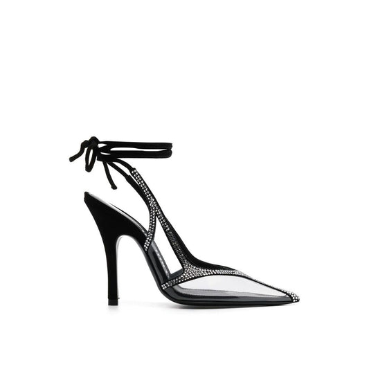The Attico – Venus Chrome Slingback Pumps
