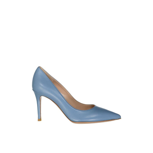 Gianvito Rossi – Blue Leather Pumps