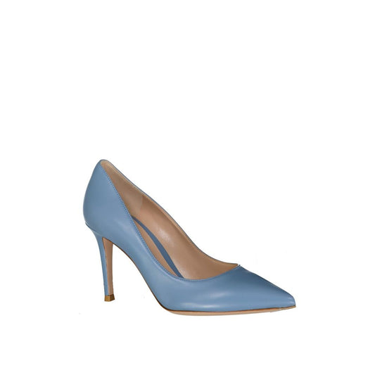 Gianvito Rossi – Blue Leather Pumps