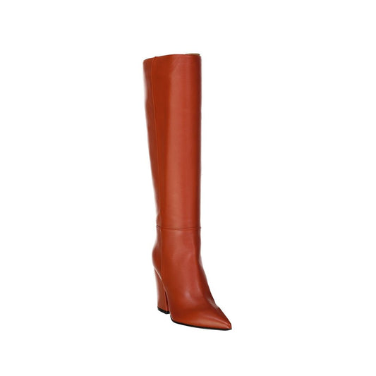 Sergio Rossi – Brown Leather Heel Boots