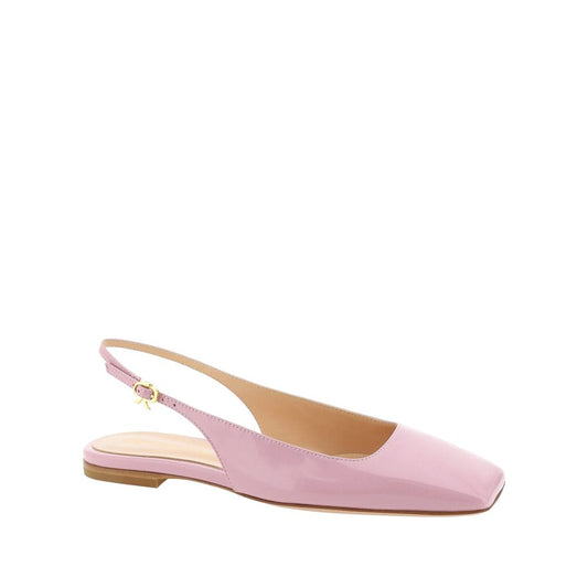 Gianvito Rossi – Pink Leather Flat Sandals
