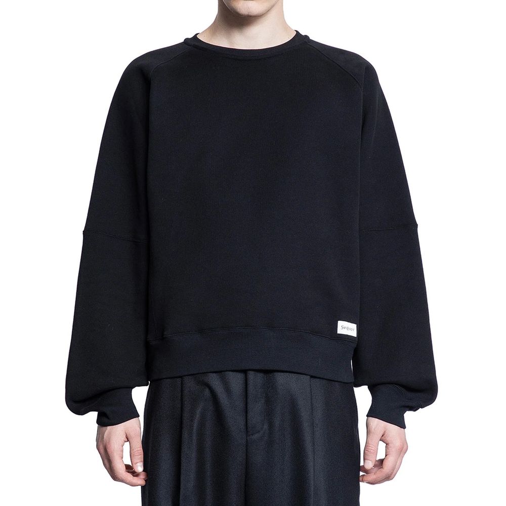 Saint Laurent - Black Cotton Sweatshirt