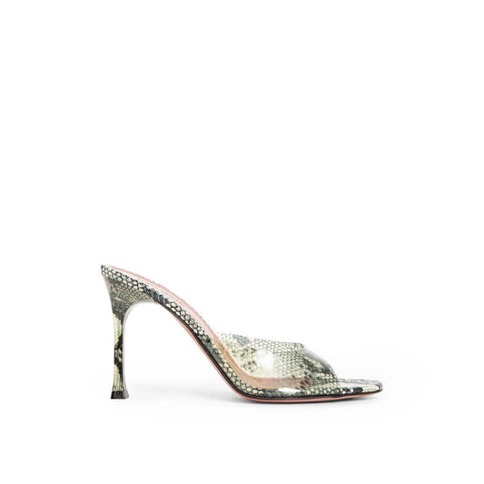 Amina Muaddi – Alexa Snake-Effect Sandals