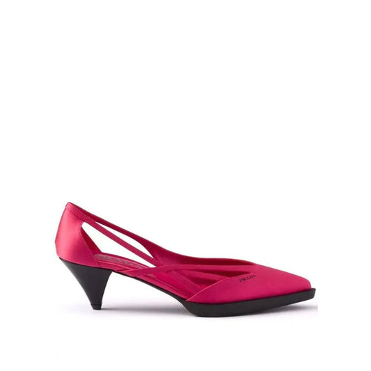 Prada – Satin Cut-Out Pumps