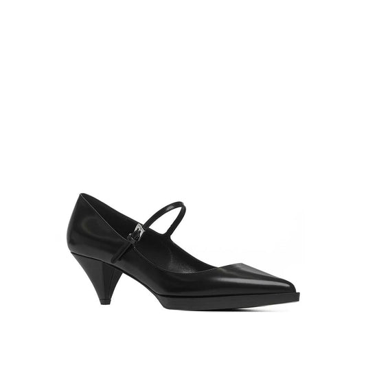 Prada – Leather Pumps with Adjustable Strap and Cone Heel