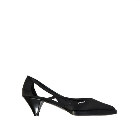 Prada – Cut-Out Satin Pumps