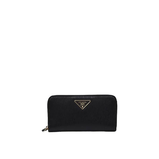 Prada – Leather Logo Zip Wallet